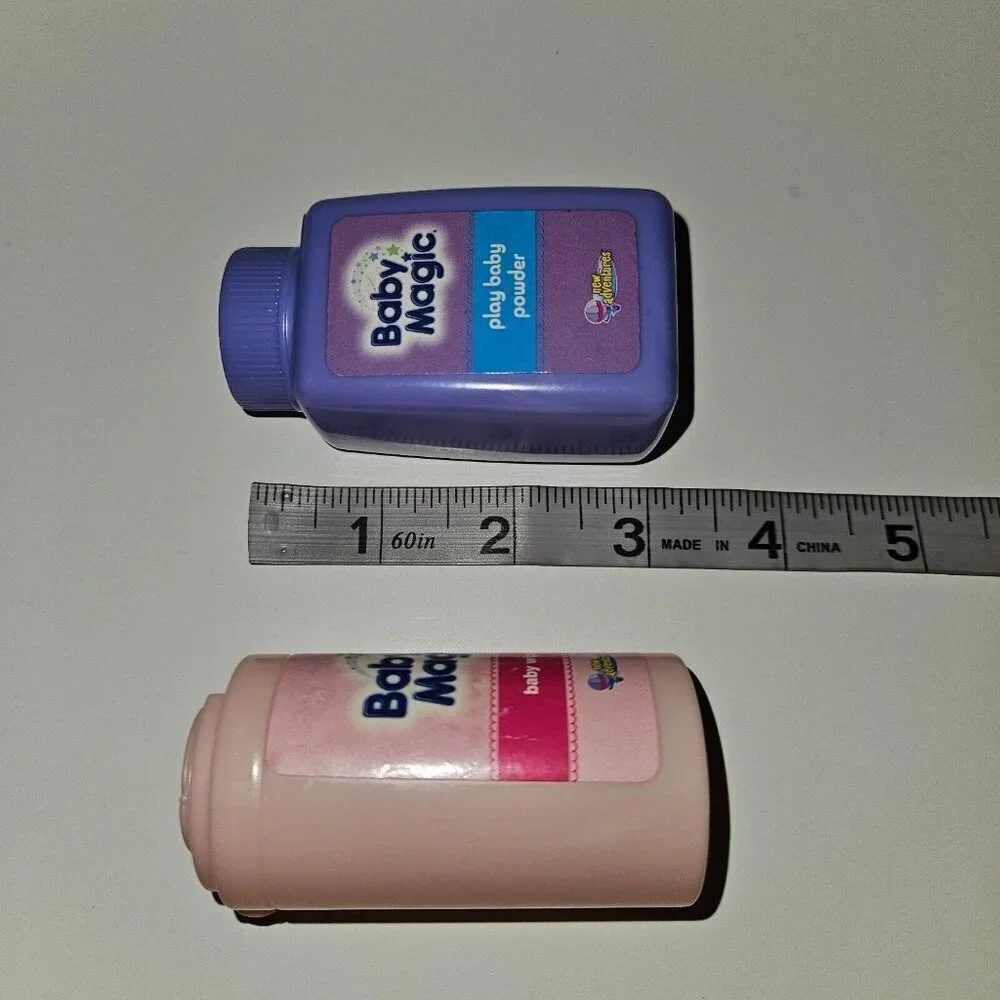 Baby Magic Powder Wipes New Adventures 2012 Doll Accessory Toy Lot Pretend Play